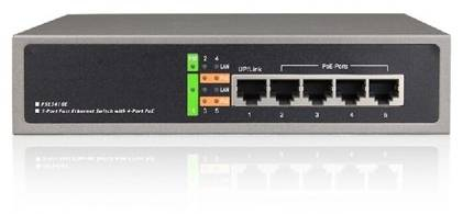 5-portowy switch POE LC Security LC-5400